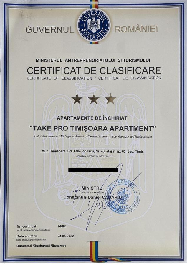 Take Pro Timisoara Apartment Luaran gambar